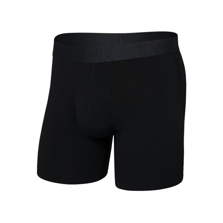 SAXX Boxershorts Droptemp Cooling Cotton Boxer Brief Fly black men's - 1 piece